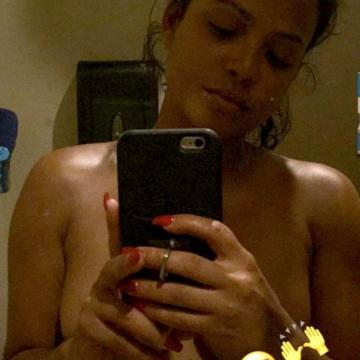 Christina Milian naked taking selfie