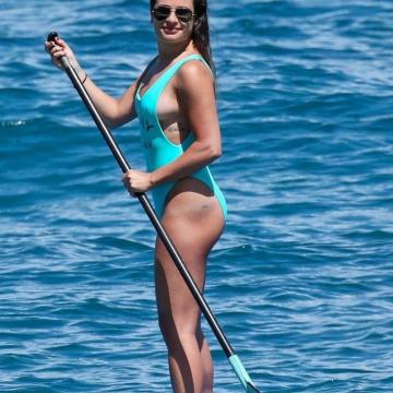 Lea Michele sexy curves in hot bikini