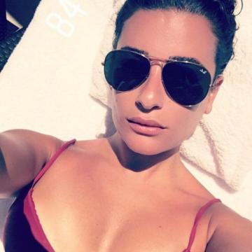 Lea Michele stuns fans with sexy cleavage