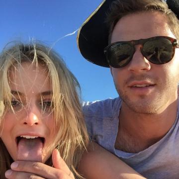 Margot Robbie caught with a guy
