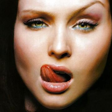 Sophie Ellis Bextor showing off sexy tongue