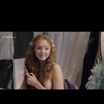 Lily Cole flaunting provocative body and goes topless