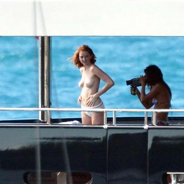 Lily Cole sexy topless
