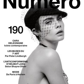 Amazing Cara Delevingne goes topless for front page