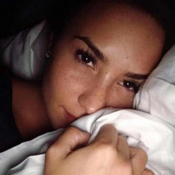 Demi Lovato Nip Slip On Selfie Video