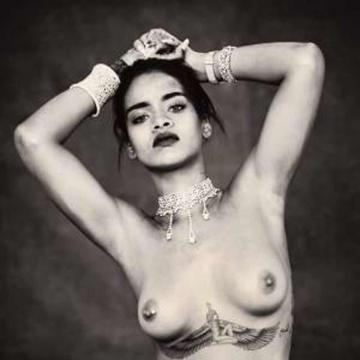 Rihanna Topless For Anti Tour Photo
