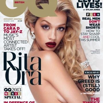 Rita Ora goes topless