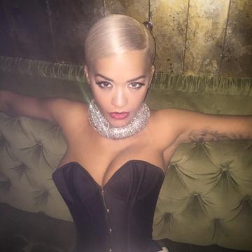 Rita Ora massive cleavage