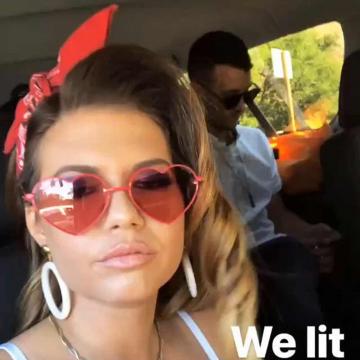 Chanel West Coast selfie